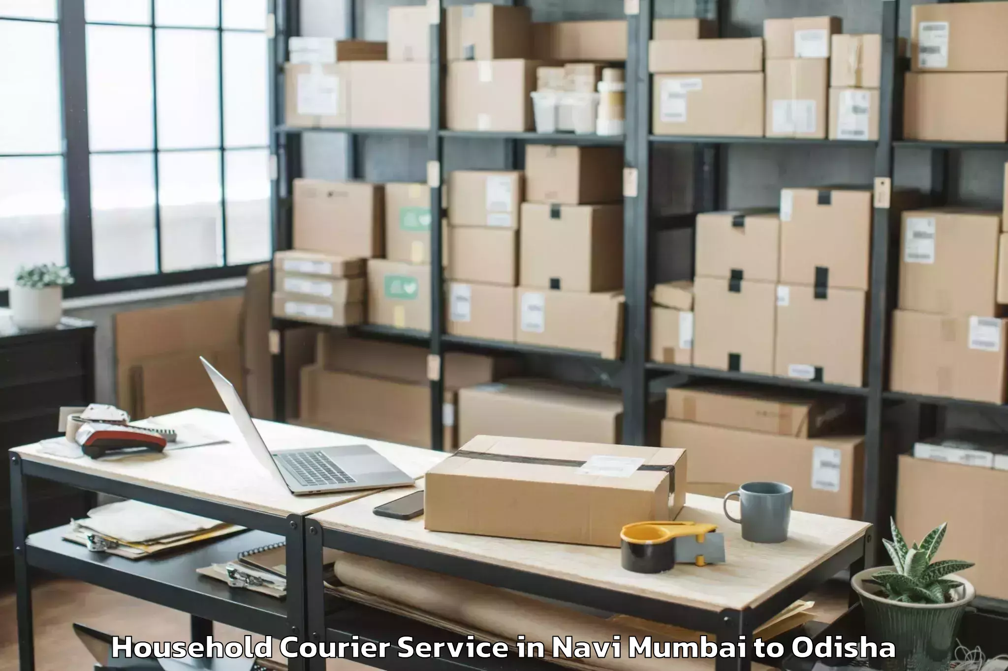 Affordable Navi Mumbai to Belpahar Household Courier